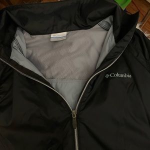 Black Columbia rain jacket
